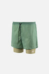 Ripstop Layered Trail Shorts, Mineral-Ash
