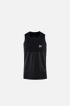 Paneled Mesh Singlet, Black
