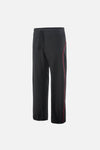 Wide Leg Track Pants, Black