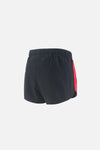 2in Paneled Training Shorts, Black/Team Red