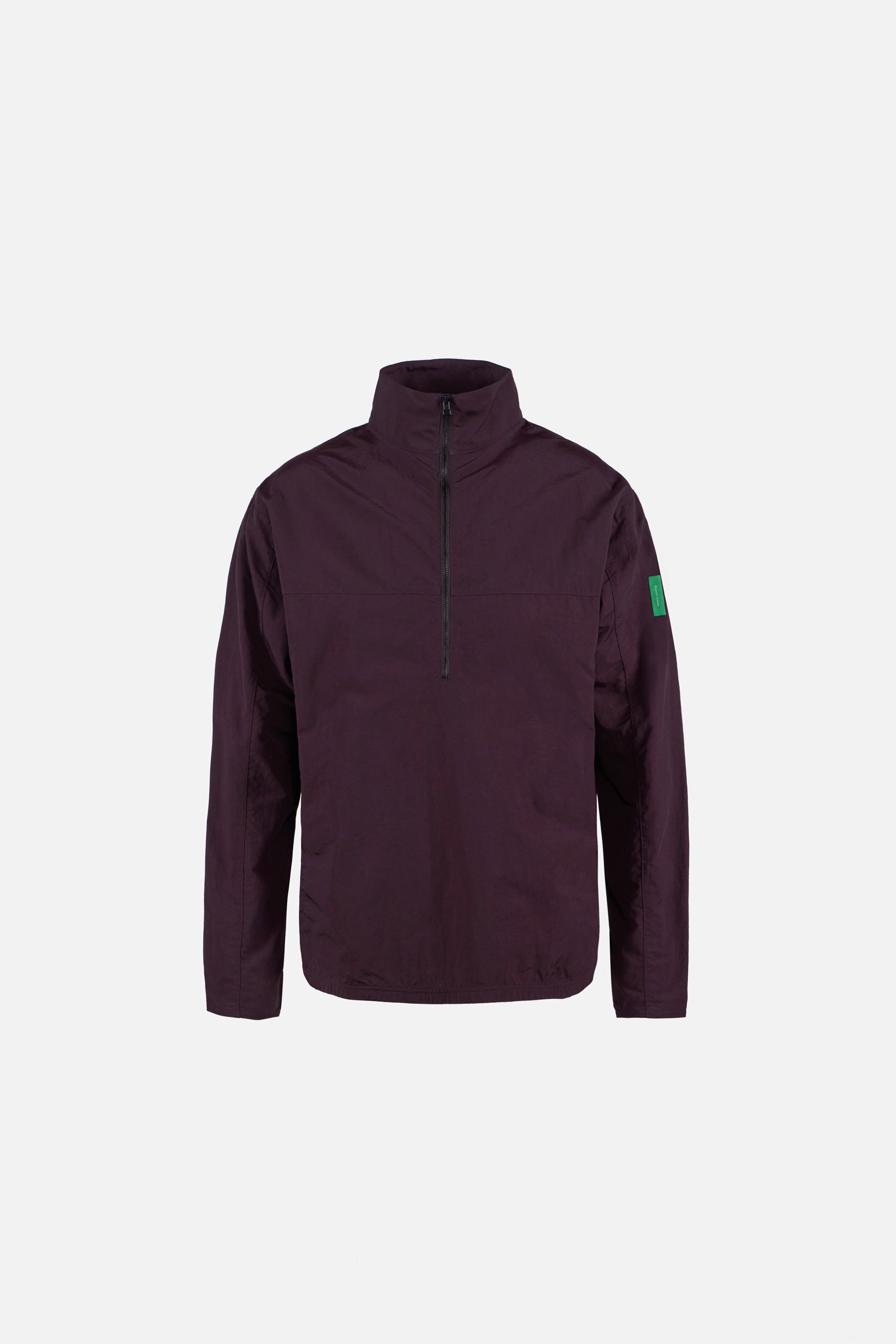 Half-Zip Nylon Windbreaker, Blackberry – District Vision