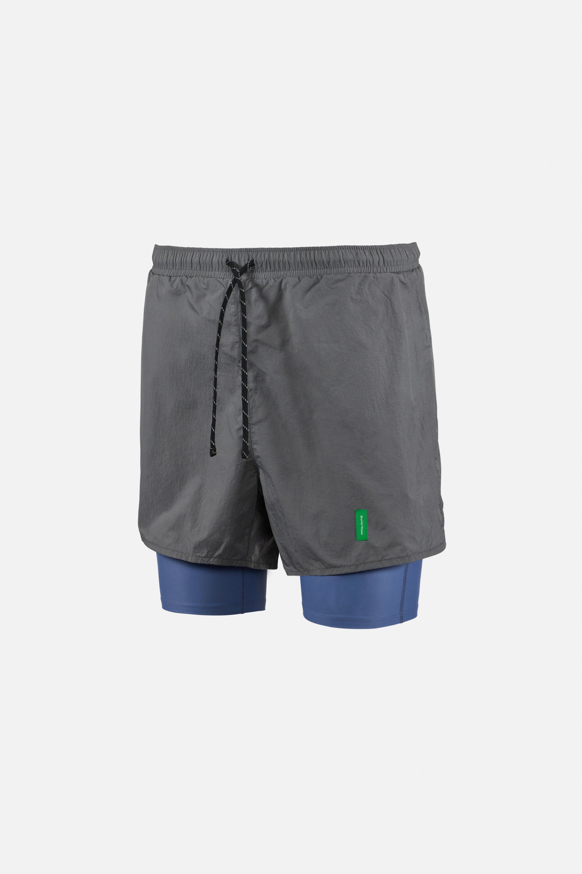 Ultralight Nylon Trail Shorts, Graphite/Race Blue – District Vision