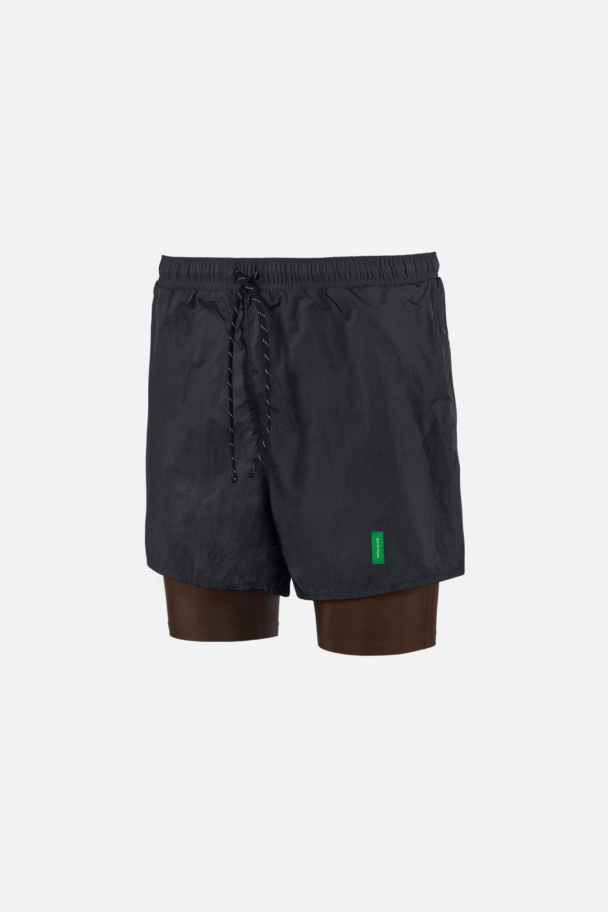 Ultralight Nylon Trail Shorts, Obsidian/Umber – District Vision