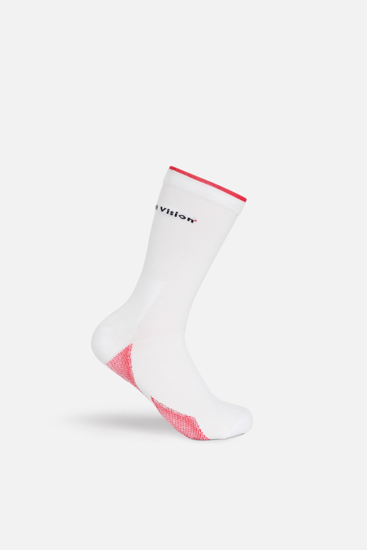 Calze Running More Mile San Diego, Bianche E Rosse, Unisex, Con Plantare Imbottito E Arco Plantare