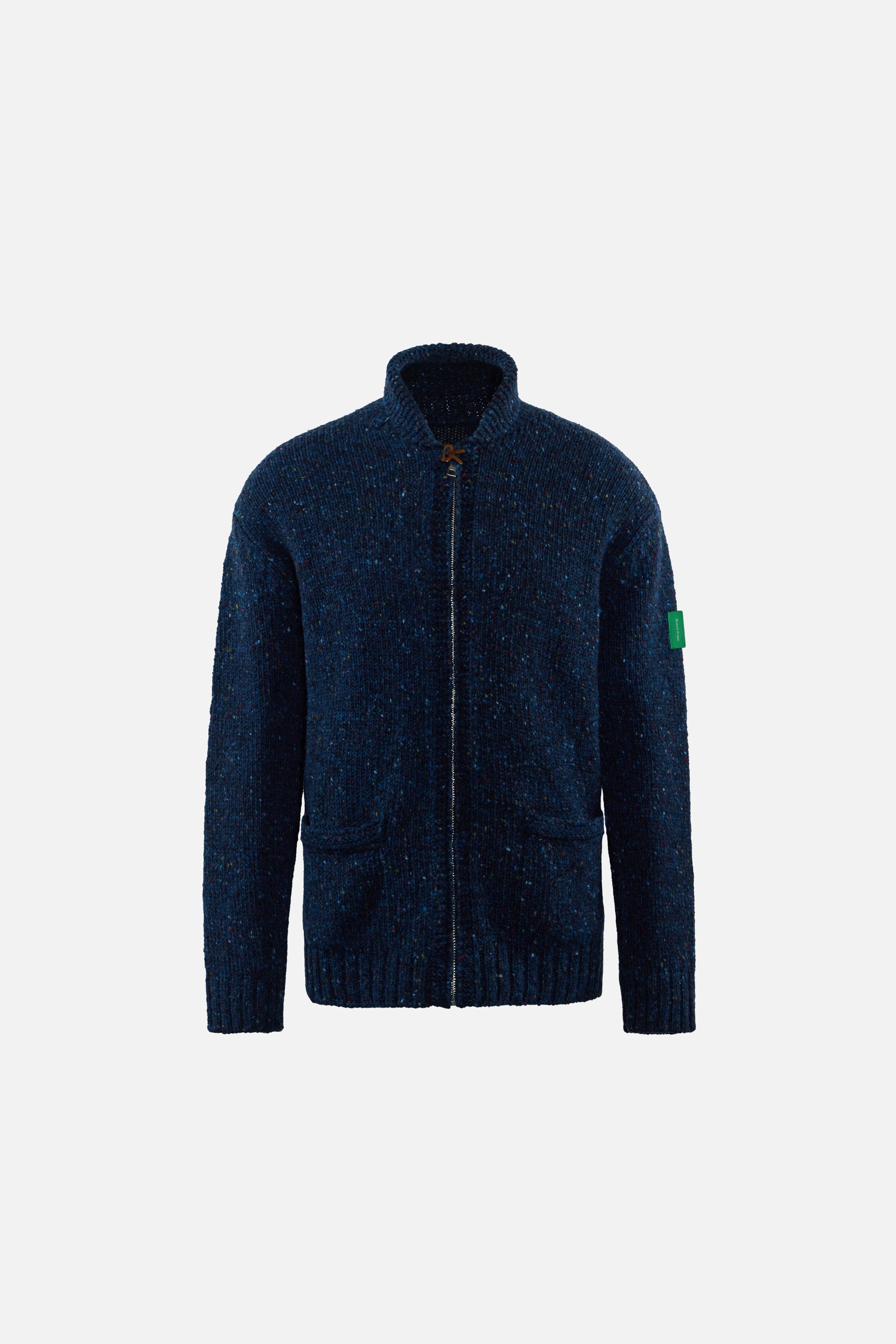 Kilcarra Wool Cardigan, Midnight Tweed – District Vision