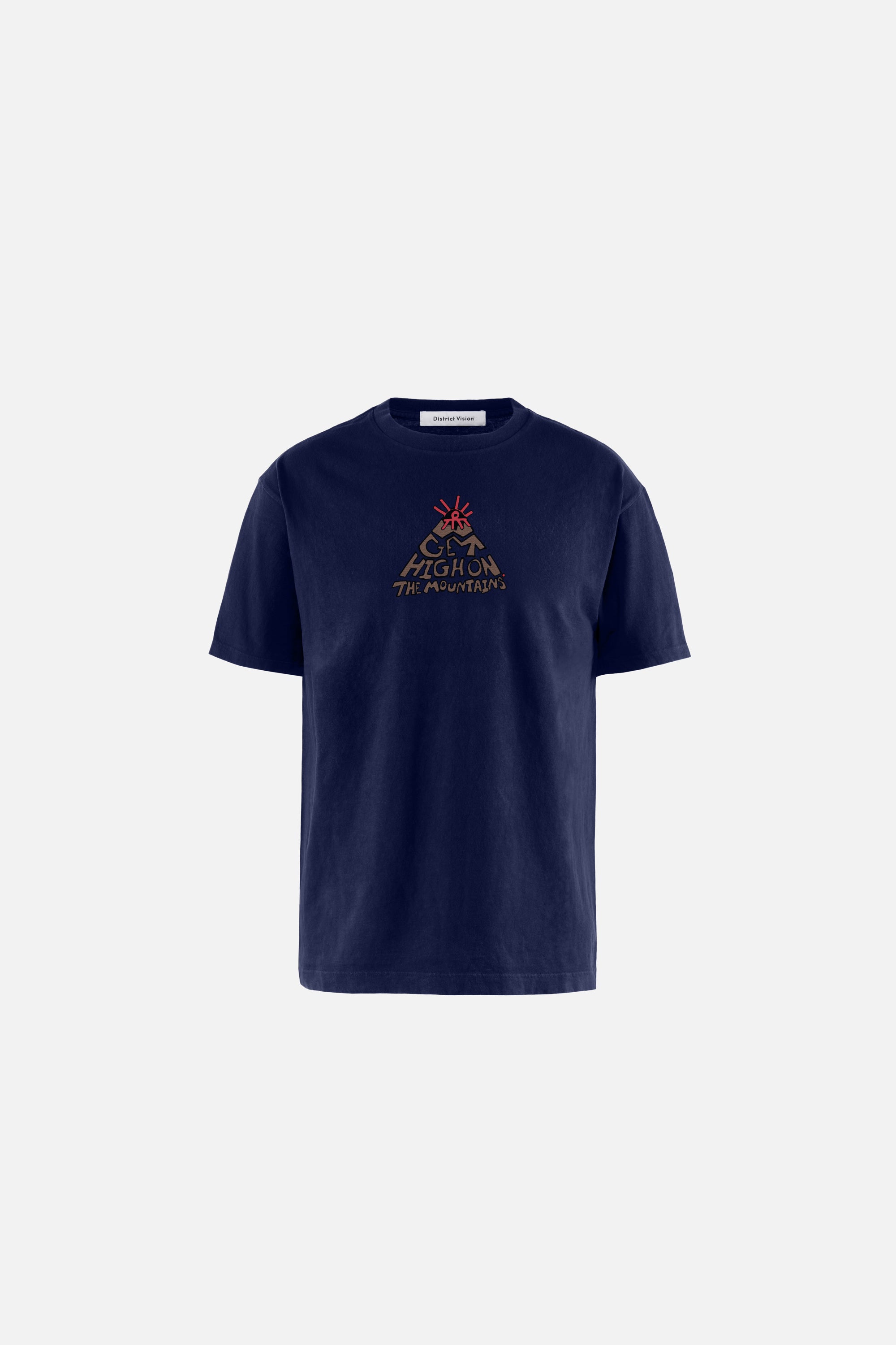 District Vision Tシャツ XL ネイビー California Cotton Tee, Mountains Vintage Navy – District Vision