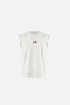 California Cotton Cut-Off Tee, 78 Vintage White