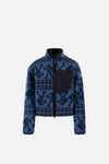 Cropped Pile Fleece Jacket, Blue Arrow