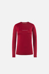 Ultralight Aloe Long Sleeve Fitted Tee, Cardinal