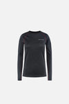 Merino Long Sleeve Fitted Tee, Dark Heather