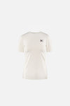 Paneled Short Sleeve Tee, Lunar White