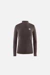 Paneled Long Sleeve Mock Tee, Earth