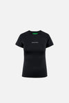 Lightweight Short Sleeve Fitted Tee, Black