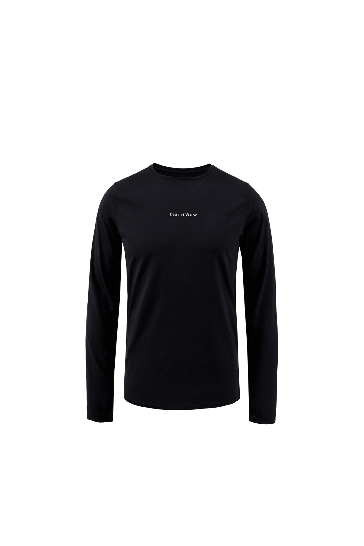 Ultralight Aloe Long Sleeve Tee, Black Wordmark – District Vision Ultralight Aloe Long Sleeve Tee, Black Wordmark – District Vision