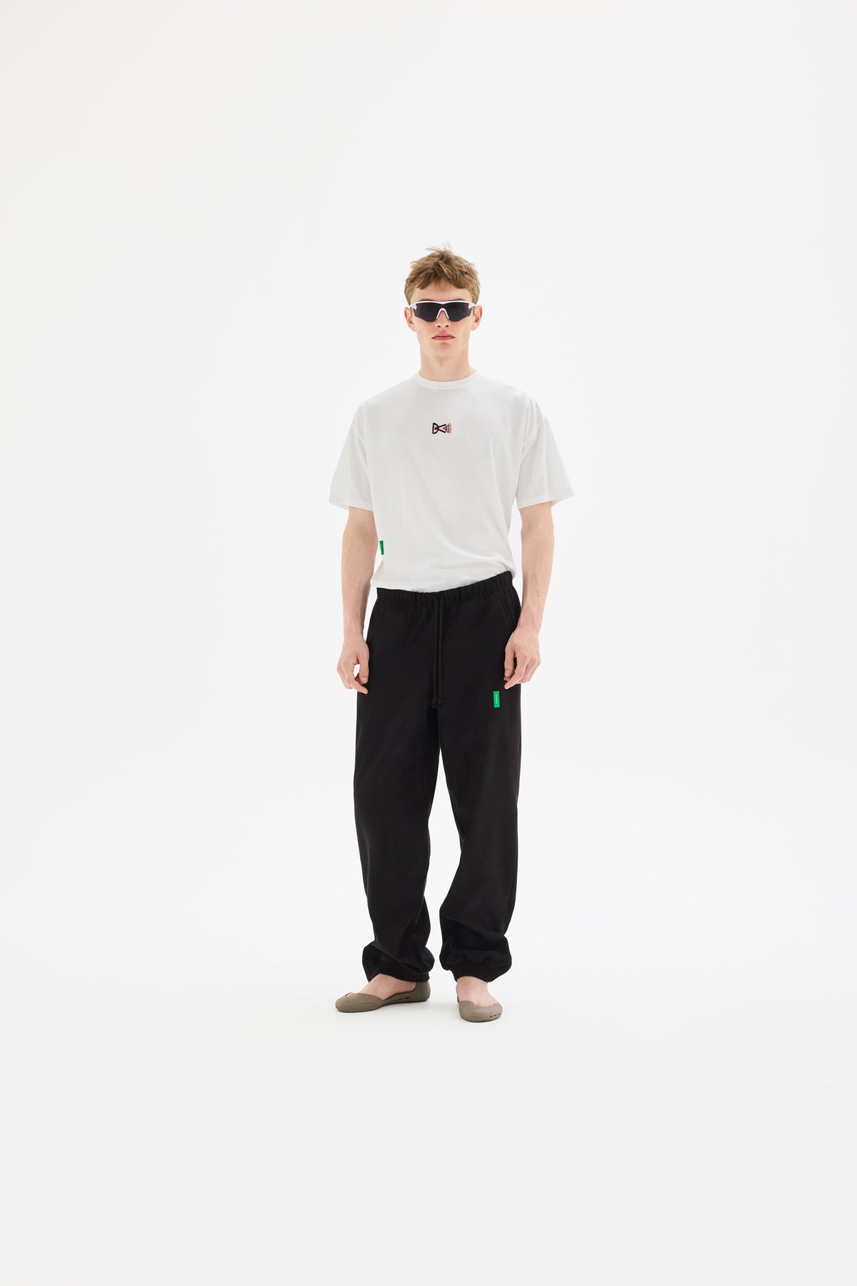 Short Sleeve Boxy Training Tee, White, 이미지 3/5