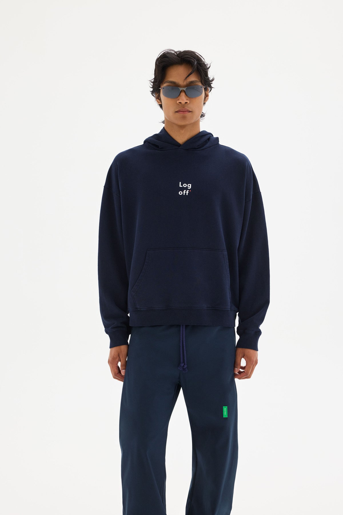 California Cotton Hoodie, Log Off Navy, 이미지 3/3