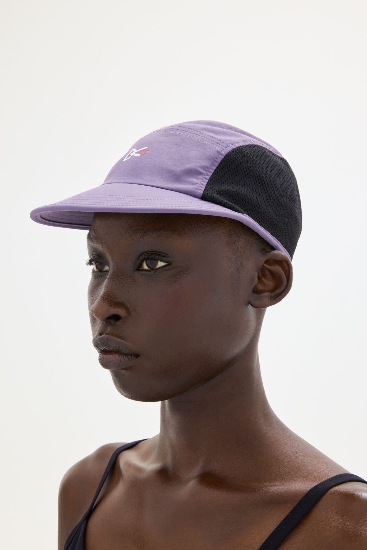 Nylon Paneled Mesh Hat, Lavender, image 4 of 4
