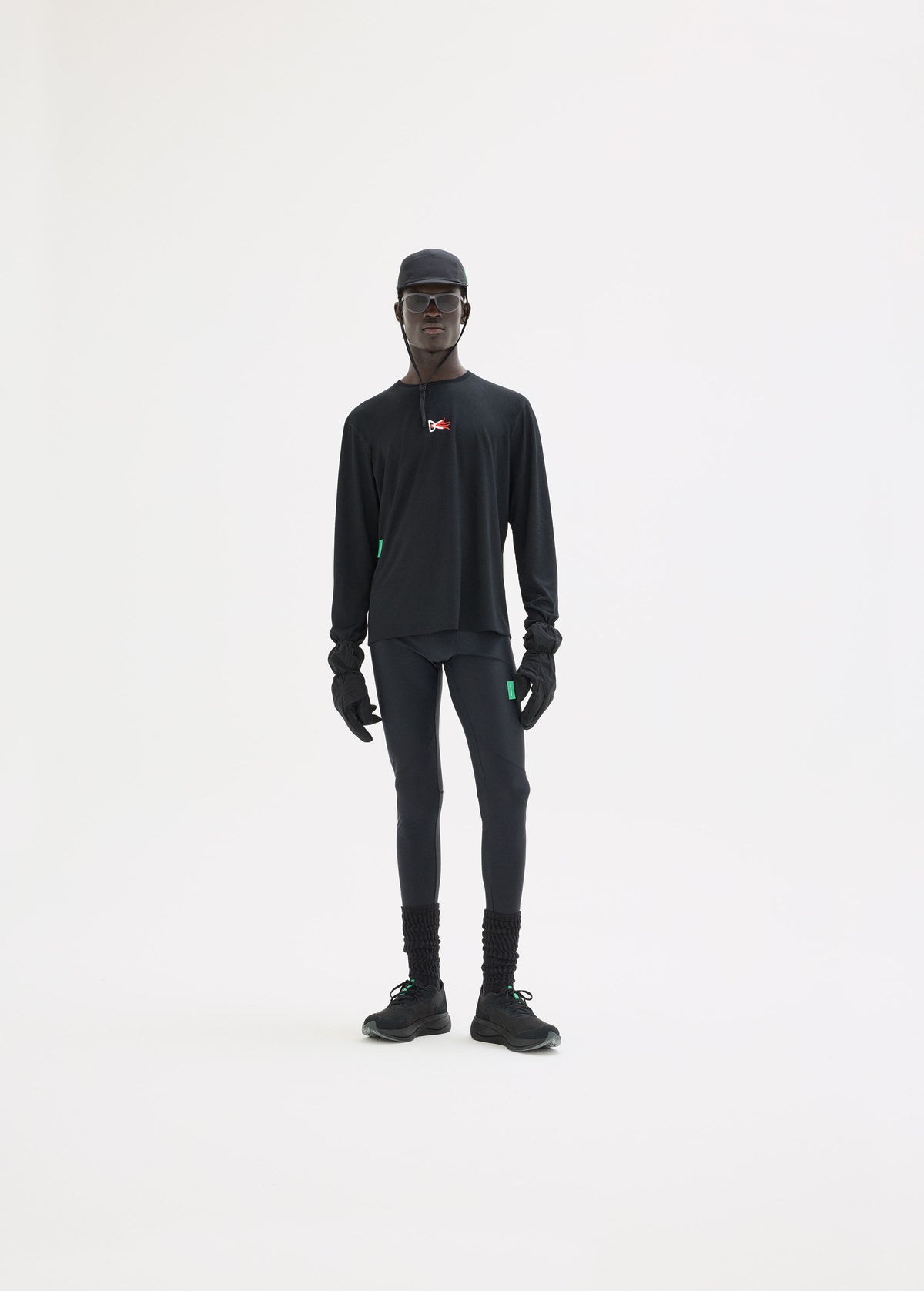Long Sleeve Boxy Training Tee, Black Flame, 이미지 4/6