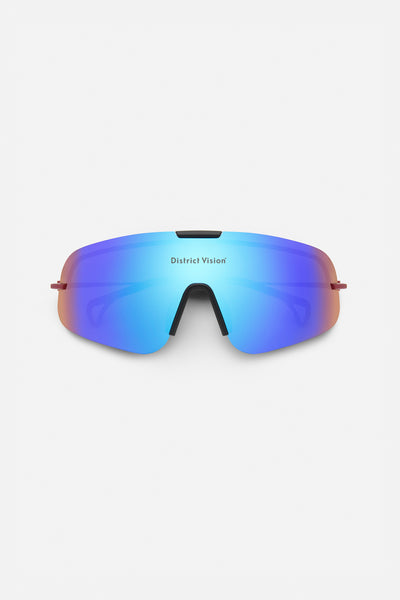 Aiko Cross Country Ti Oxblood, D+ Blue Mirror – District Vision