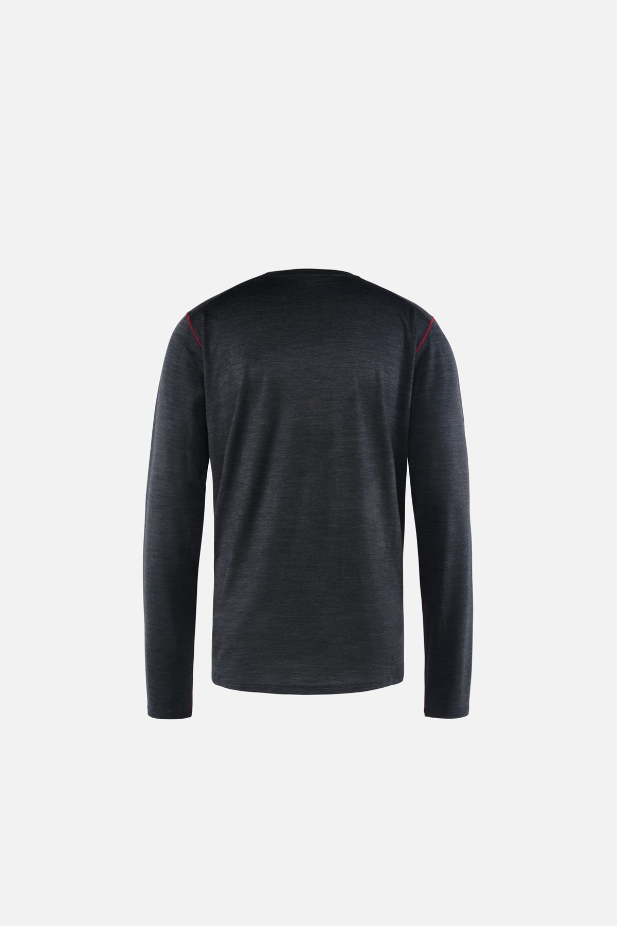 Merino Long Sleeve Tee, Dark Melange, image 2 of 4