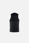 Paneled Mesh Singlet, Black