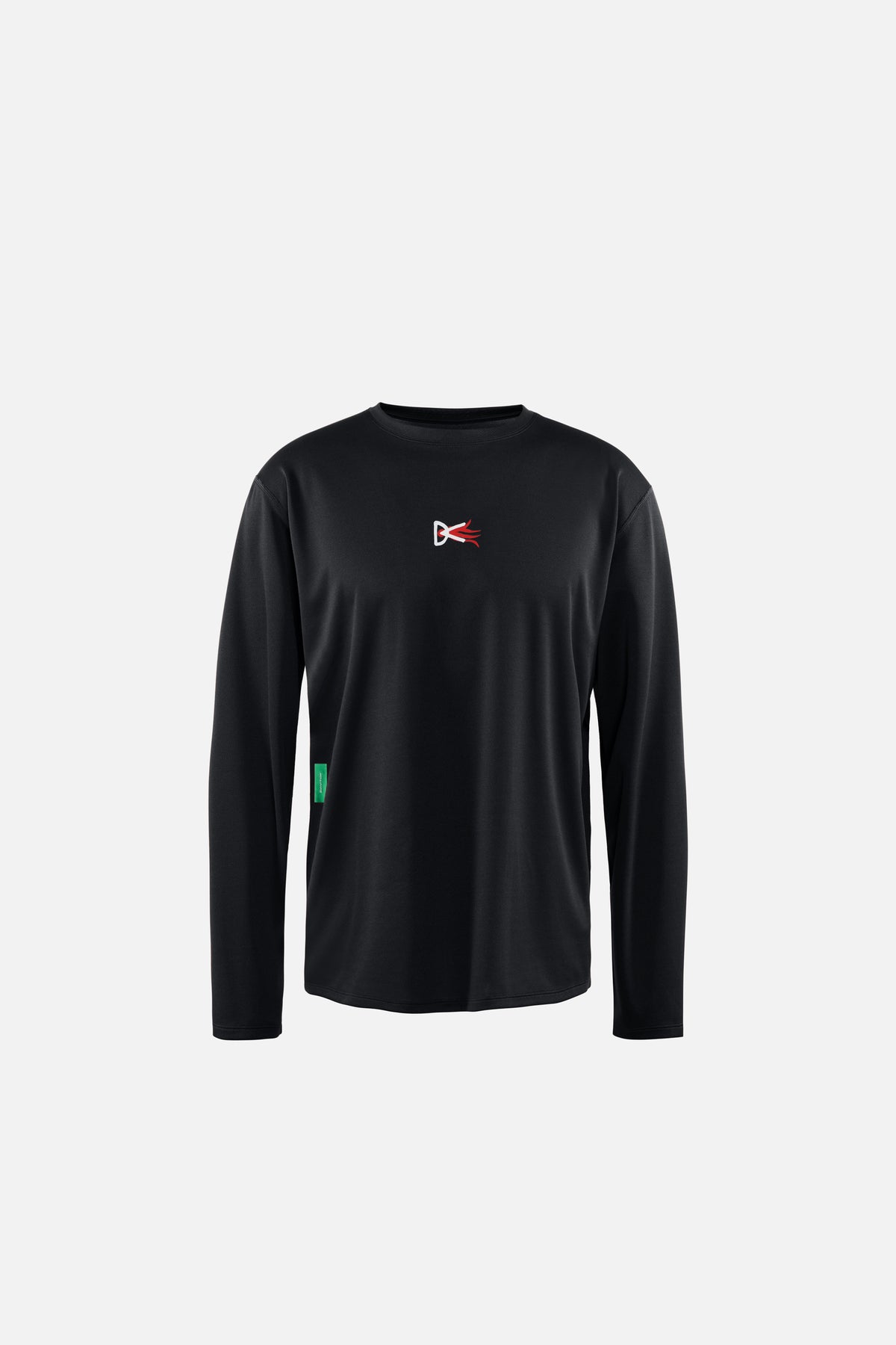 Long Sleeve Boxy Training Tee, Black Flame, 이미지 1/6