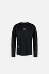 Long Sleeve Boxy Training Tee, Black