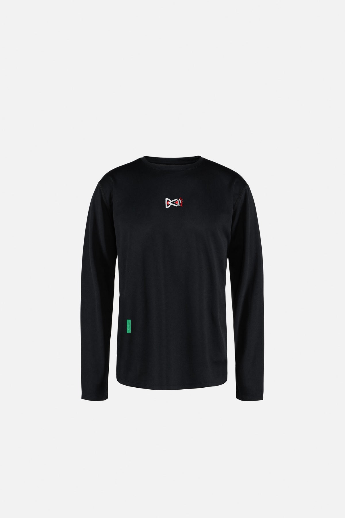 Long Sleeve Boxy Training Tee, Black, 이미지 1/5