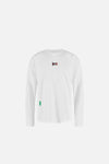 Long Sleeve Boxy Training Tee, White