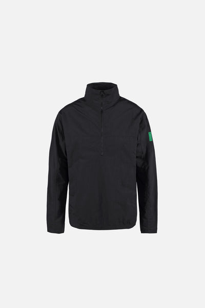 Half-Zip Nylon Windbreaker, Black – District Vision