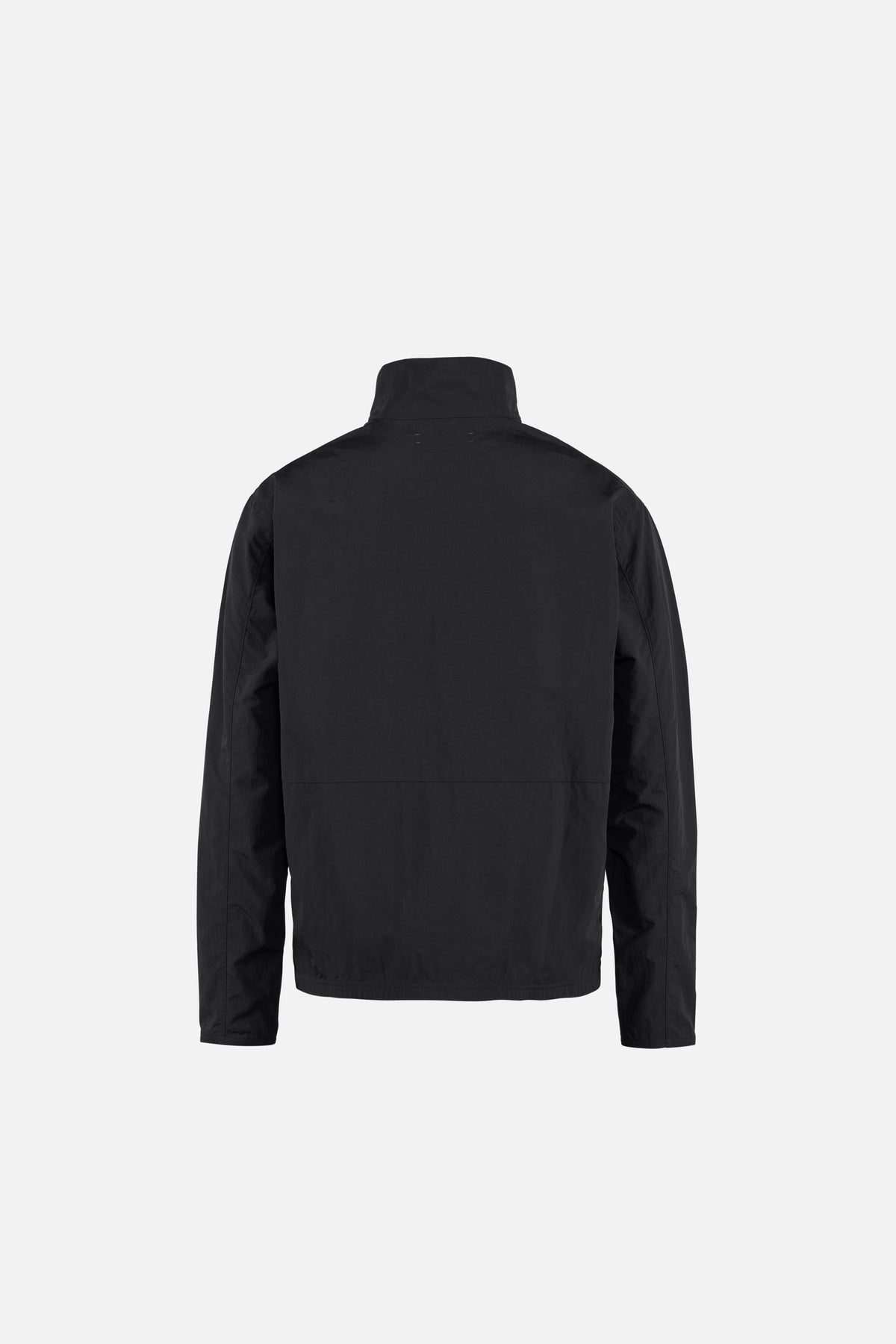 Half-Zip Nylon Windbreaker, Black, image 2 of 4