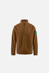 Half-Zip Nylon Windbreaker, Pinecone