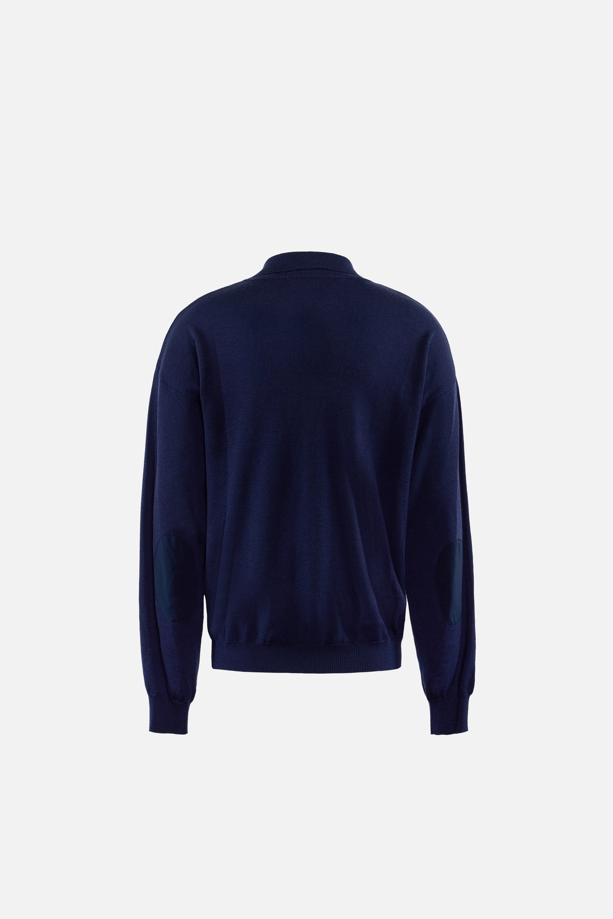 Merino Wool Quarter Zip Sweater, Navy, image 2 of 6