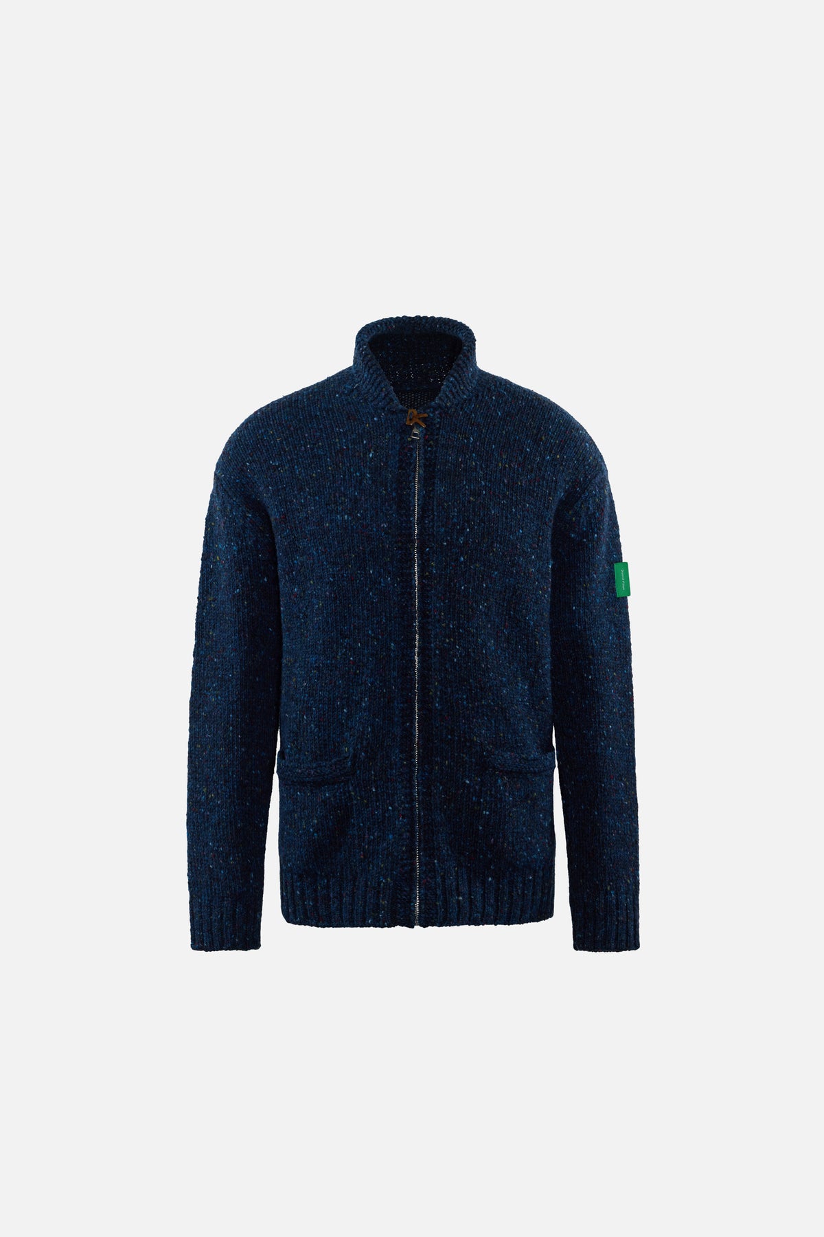 Kilcarra Wool Cardigan, Midnight Tweed, image 1 of 8