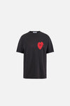California Cotton Tee, Run in Love Vintage Black
