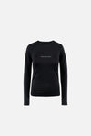 Aloe Long Sleeve Fitted Tee, Black
