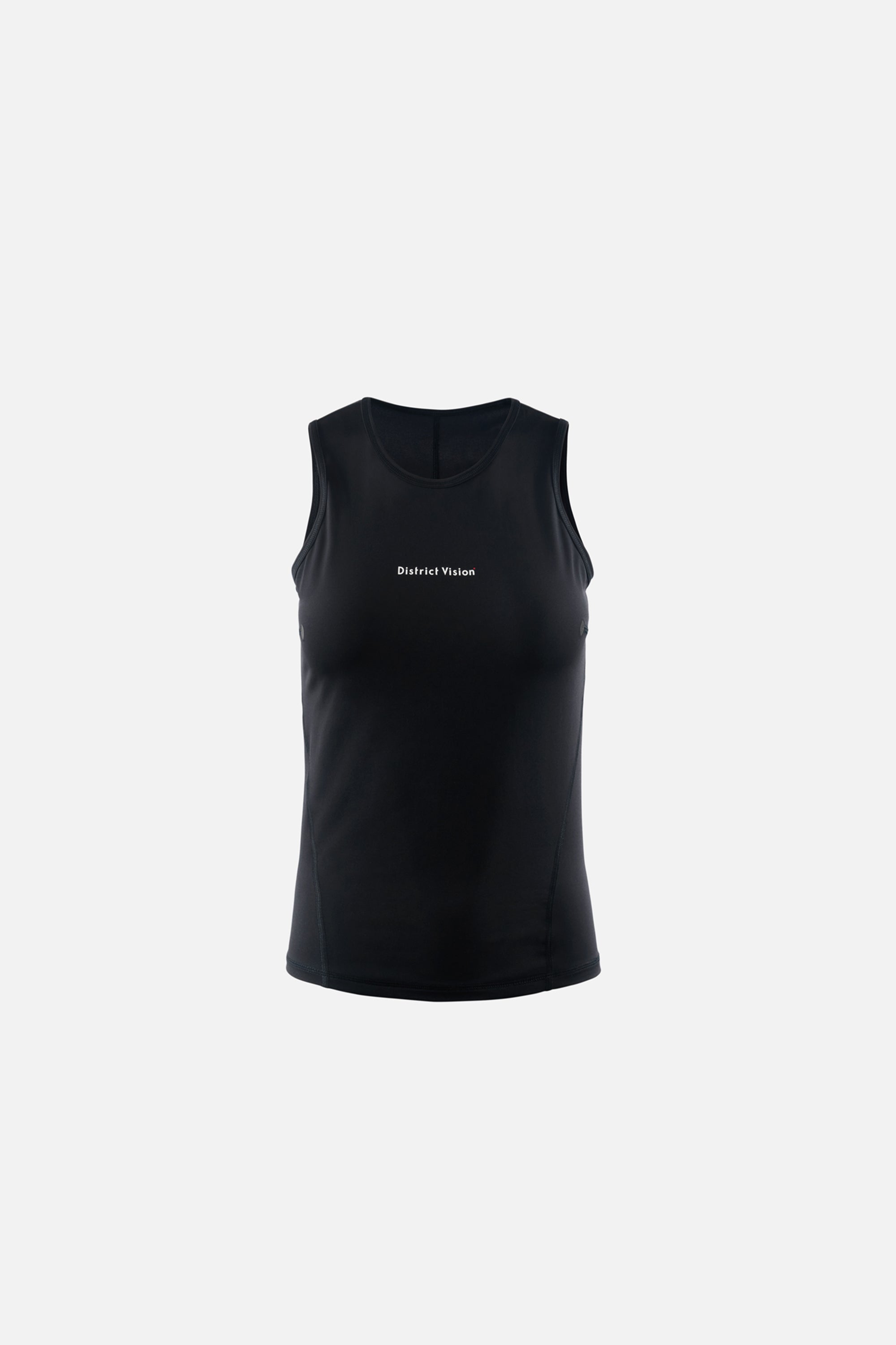 (取寄) ディストリクトヴィジョン レディース ライトウェイト シングレット - ウィメンズ District Vision women Lightweight Singlet - Women's Black Training Singlet, Black — District Vision
