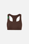Medium Support Racer-Back Bra, Umber