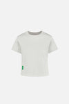 Fitted Cropped T-Shirt, Off White