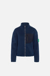 Cropped Brushed Fleece, Slate Blue