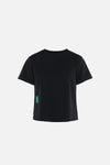 Boxy Soft Interlock Tee, Black