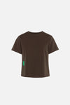 Boxy Soft Interlock Tee, Earth